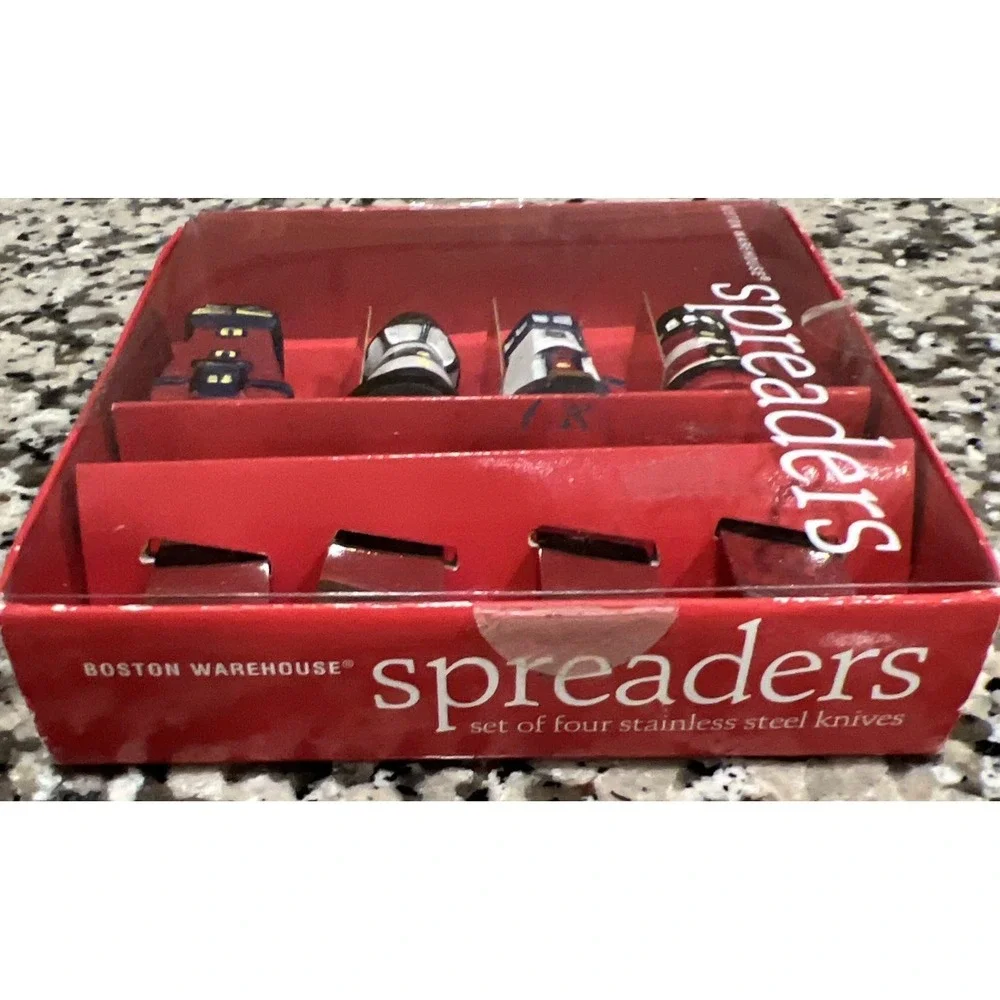 New Set Of 4 Boston Warehouse Nautical Lighthouse Spreaders Stainless Steel